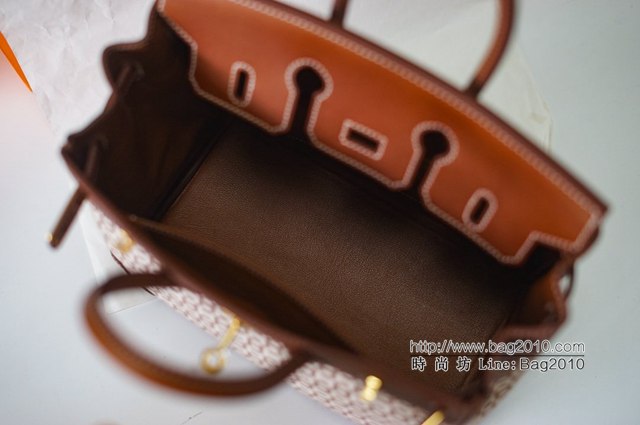 Hermes女包 愛馬仕新款拼接鉑金 Hermes內縫Birkin手提包  tdh2231